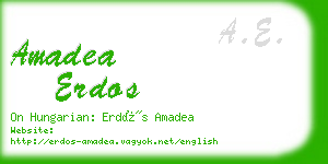 amadea erdos business card